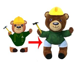 Lindo producto promocional de peluche de policía oso de peluche - Product Image 5