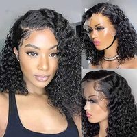 Perruques sans colle en cheveux naturels bruts, perruques Lace Front, perruques courtes Pixie bouclées, perruques frontales en dentelle Full HD, perruques en cheveux humains brésiliens