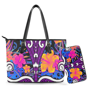 Thái Bình Dương Đảo Thiết Kế Thời Trang Của Phụ Nữ Công Suất Lớn Hàng Đầu Xử Lý Satchel Vai Túi Messenger Tote Túi Tùy Chỉnh Dây Kéo Đóng Cửa - Product Image 6