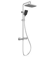Ensemble de douche mural monocommande en acier inoxydable sans plomb, système de salle de bain intégré complet, robinet de douche – Vente en gros directe usine