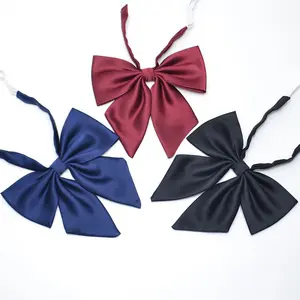La fabbrica vende papillon Casual in tinta unita per le donne colletto uniforme femminile Bowknot papillon per adulti cravatte per ragazze papillon