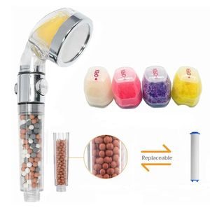 Pomme <span class=keywords><strong>de</strong></span> <span class=keywords><strong>douche</strong></span> en plastique pour salle <span class=keywords><strong>de</strong></span> bain et spa, avec filtre à billes <span class=keywords><strong>de</strong></span> pierre minérale à haute pression, économise l'<span class=keywords><strong>eau</strong></span> - Product Image 6