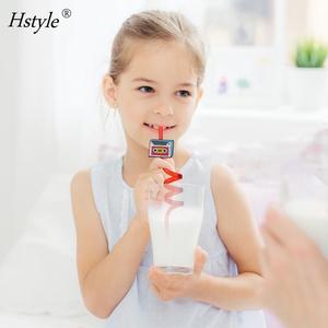 24 Pajitas Musicales para Niños, Artículos para Fiestas de Cumpleaños de Rock and Roll, Recuerdos de PVC, 8 Estilos de Pajitas con Temática Musical HS1124 - Product Image 2