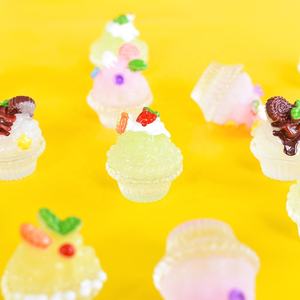 Miniatures 3D en résine de crème glacée, cabochons, figurines de gâteaux et desserts, jouets pour maison de poupée, cadeau pour la décoration de porte-clés et de téléphone DIY Dg - Product Image 5