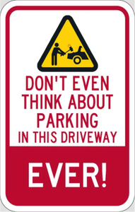 12 "x 18" tùy chỉnh dành riêng khách khuyết tật Nhà thờ xe điện không có bãi đậu xe và tài sản tư nhân không có biển báo đường - Product Image 5