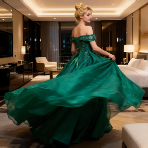 Vestido de Festa Longo Feminino Sexy com Alça Única, Sem Mangas, Cintura Império, Poliéster Respirável - Product Image 3