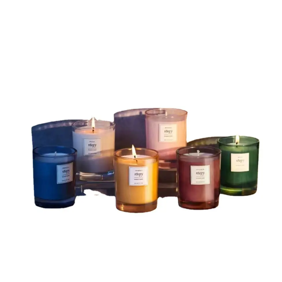 Vendita diretta in fabbrica barattolo di candela di vetro Premium 8oz 10oz 14oz 16oz contenitore di candela per aromaterapia