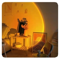 NOUVEAU APCITL Lampe de Nuit Robot Rechargeable APCITL Projecteur Lumineux Décoratif Ambiance Alimenté par Batterie Lampe Coucher de Soleil
