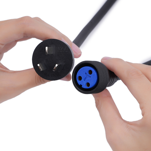 New Arrival Waterproof SJTW Wire DMX Powercon Cable Connector 1.5m 10A Rated Current for Stage Lighting