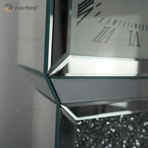 <span class=keywords><strong>Horloge</strong></span> à pendule élégante en argent avec diamants écrasés, style européen, <span class=keywords><strong>horloge</strong></span> à miroir, <span class=keywords><strong>horloge</strong></span> à pendule élégante en argent pour salon - Product Image 5