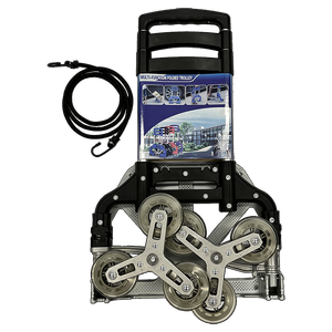 Troli belanja enam roda, troli rumah tangga dapat dilipat portabel - Product Image 3