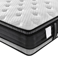 Colchón de Espuma Viscoelástica de Gel de Primera Calidad, Tamaño Super King Size, con Resortes Encapsulados, en Caja, 25 cm de Grosor, Garantía de 10 Años, para Uso en Dormitorio
