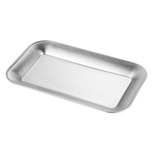 Stainless Steel Serving <b>Tray</b> Silver Gold 304 201 Rectangle Flat Bottom Food Service Dishware Kitchen Dining <b>Tray</b> - Product Image 5