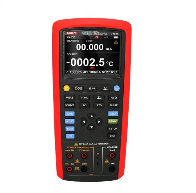 New UNI-T ut725 đa chức năng quá trình calibrator cặp nhiệt điện/RTD/kháng Tần số điện áp và hiện tại quá trình calibrator