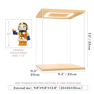 Acrylic hiển thị trường hợp với ánh sáng dẫn cho 400% <span class=keywords><strong>Pop</strong></span> Mart lắp ráp rõ ràng Acrylic hiển thị trường hợp đứng chống bụi bảo vệ Showcase - Product Image 5