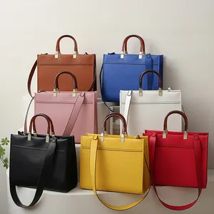 HB123 Custom logo women high quality brand leather bag luxury woman handbag