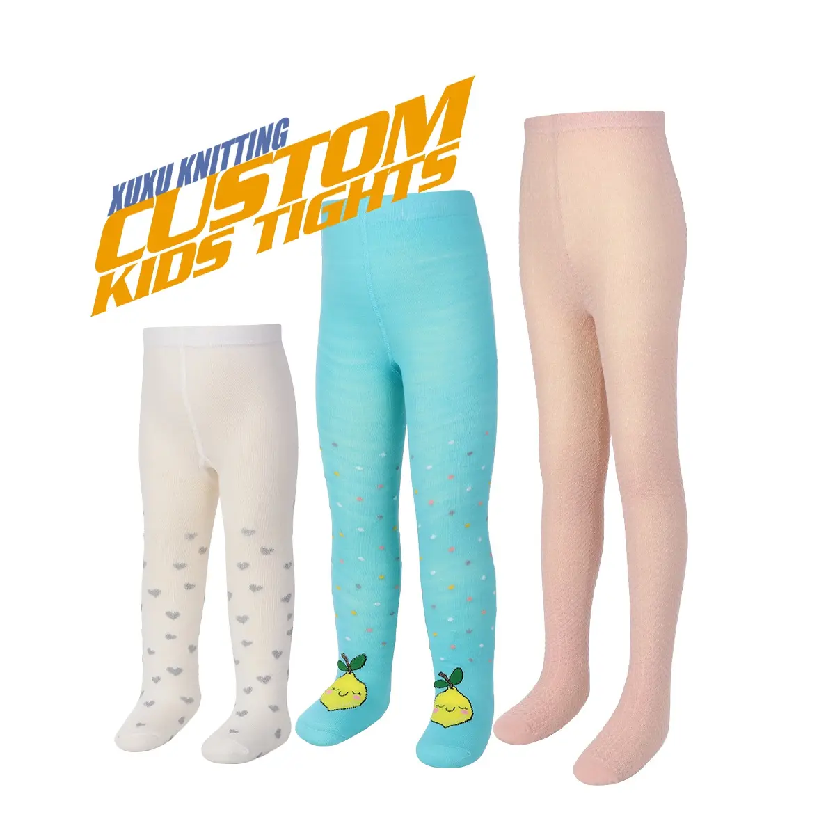 Customized Winter Autumn Tights Cotton Baby Girl Pantyhose Kid Knitted Leggings