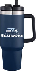 Kustom 40oz Tumbler dengan pegangan & jerami, olahraga Dallas Cowboys terisolasi Mug perjalanan 40oz XL Tumbler