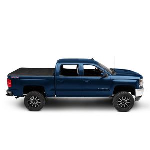 Cubierta de Caja de Camioneta Tri-Plegable de Vinilo/PVC Negro Impermeable 4x4 para Ford Ranger, Hilux Revo <span class=keywords><strong>Vigo</strong></span> y Chevy Silverado - Product Image 4