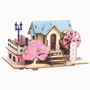 <span class=keywords><strong>Puzzle</strong></span> 3D in Legno Fai-da-Te, Modello da Costruire Tagliato al Laser, Gioco Educativo a Cartoni Animati, Rompicapo con 51~100 Pezzi - Product Image 2