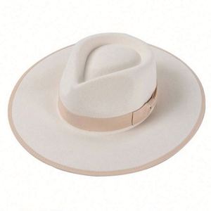 Sombrero Fedora Unisex 100% Lana al por Mayor con Ala Ancha para Uso Casual y de Negocios al Aire Libre - Product Image 5