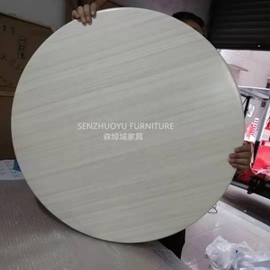 Best Selling square Round <strong>Resin</strong> Laminate Walnut Color Restaurant Wood <strong>Table</strong> <strong>Top</strong> - Product Image 5