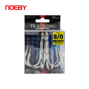 Anzuelos de Pesca de Alta Resistencia Blue Fin Tuna Super Duty, Clase Pesada, Triple Anzuelo <span class=keywords><strong>7X</strong></span>, Señuelo Fuerte, Acero con Alto Contenido de Carbono - Product Image 1