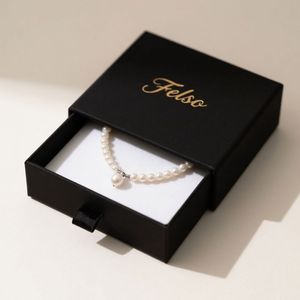 Custom Logo Printed Recycled Materials Jewelry Gift <b>Boxes</b> with <b>Magnetic</b> Closure and UV Coating-Customized Rigid Packaging - Product Image 5