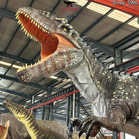 Modèle réaliste de dinosaure de musée des sciences de haute qualité populaire