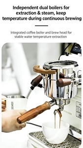   เครื่องชงกาแฟเอสเพรสโซกึ่งอัตโนมัติ DATA 2.8KW 9 บาร์ แบบหม้อต้มคู่ ปรับแรงดันได้ด้วย PID สำหรับใช้ในบ้าน - Product Image 6