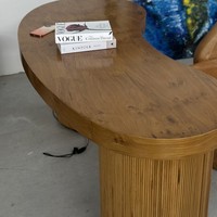 Bureau de campagne au design moderne et personnalisable en bois naturel Mobilier de salon Table à thé d'appoint modulaire pour usage domestique