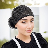 Chapeau-écharpe respirant en fibre acrylique pour femme, style couvre-cheveux blanc, printemps-été, nouveau style maman, couvre-tête pratique