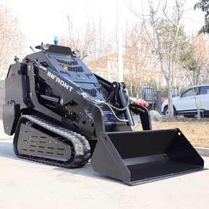 ENVÍO GRATUITO: Minicargadora de orugas INFRONT 5 EPA de 400 kg con trituradora forestal, cortacésped y cargador para trituración forestal - Product Image 6