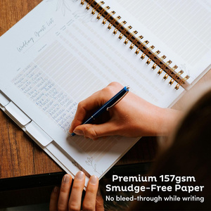 Organizzatore personalizzabile di alta qualità Agenda sposa Agenda Journal con copertina rigida Notebook <span class=keywords><strong>Wedding</strong></span> Agenda <span class=keywords><strong>Planner</strong></span> - Product Image 4