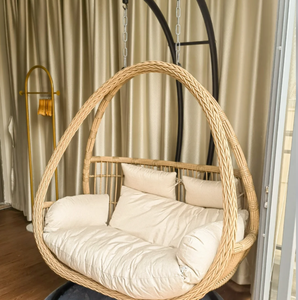 Meubles d'extérieur <span class=keywords><strong>en</strong></span> <span class=keywords><strong>rotin</strong></span> moderne, siège de balançoire de jardin <span class=keywords><strong>naturel</strong></span>, <span class=keywords><strong>chaise</strong></span> suspendue de balcon, panier suspendu <span class=keywords><strong>en</strong></span> <span class=keywords><strong>rotin</strong></span> - Product Image 2