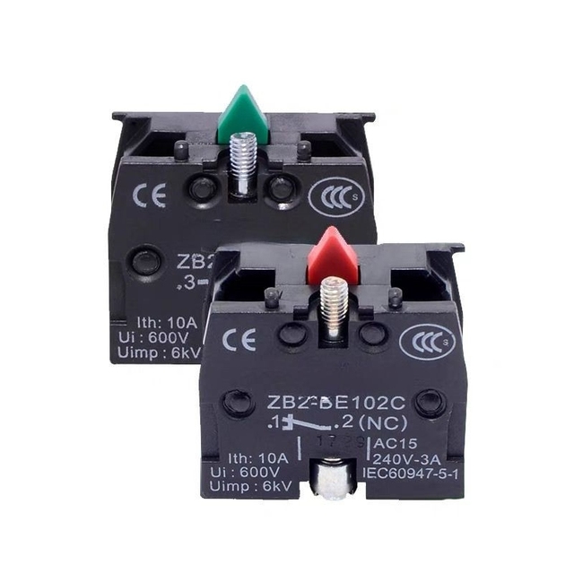 Contact Block ZB2-BE101C Normal Open NO ZB2-BE102C NC Pushbutton Joystick Switch Replaces TELE 10A 600V