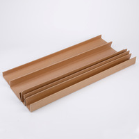Matériaux de papier Kraft en forme de L, bord d'angle en carton, 60x60 cm