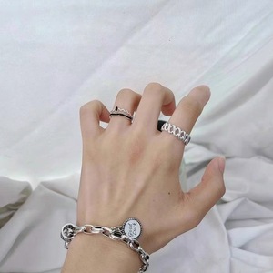 S925 Sterling Silver Geometric Hollow <b>Open</b> <b>Ring</b> Minimalist Index Finger Jewelry Unisex Everyday Wear - Product Image 5
