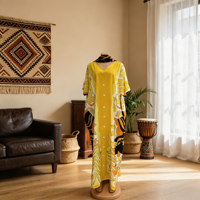 Nouvelle robe élégante pour femmes musulmanes africaines, imprimé décontracté ample et tendance, taille plus