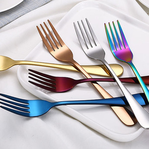 Bán Buôn Tùy Chỉnh Thép Không Gỉ Tái Sử Dụng Bạc Ăn Tối Ngã Ba Mini Món Tráng Miệng Bánh Trái Cây Salad Ngã Ba - Product Image 6