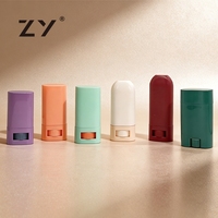 Tube de déodorant portable mini 15g rond vide avec pulvérisateur pour parfum solide et crème solaire