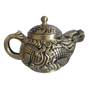Teiera di drago <span class=keywords><strong>cinese</strong></span> in rame Vintage una decorazione creativa per la casa e l'ufficio - Product Image 2