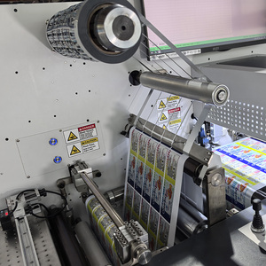 VOREY nouvelle version A8 rouleau à rouleau 12 mètres par minute étiquette numérique autocollant machine de découpe avec stratification et refendage - Product Image 4
