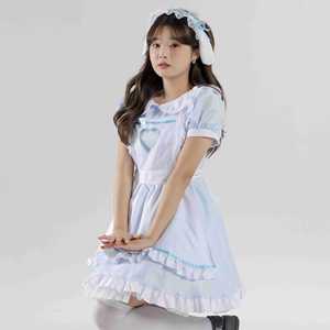 Vestido de sirvienta de conejo Yi Xiaoyi con diseño de corazón hueco para mujer, disfraz de cosplay de anime - Product Image 3