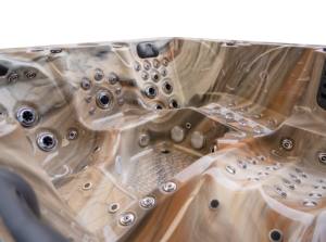 Moda puesta de sol 5 personas bañeras de <span class=keywords><strong>Spa</strong></span> al aire libre EE. UU. Balboa bañera de hidromasaje <span class=keywords><strong>Spa</strong></span> exterior Whirlpool masaje Jets esquí sobre el suelo piscina - Product Image 5