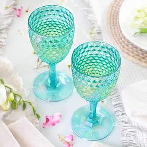 Verres à vin en plastique de luxe à motif diamant classique en <span class=keywords><strong>cristal</strong></span> plastique - Product Image 2