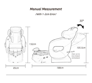 Silla de Pedicura Eléctrica Moderna Marrón Sin Plomería con Tazón, Venta Directa de Fábrica MYBE, Silla de Spa para Pies de Lujo para Salón de Uñas - Product Image 5