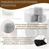 Support de filtre à eau et 2 filtres à eau compatibles avec les machines à café Keurig série 2.0