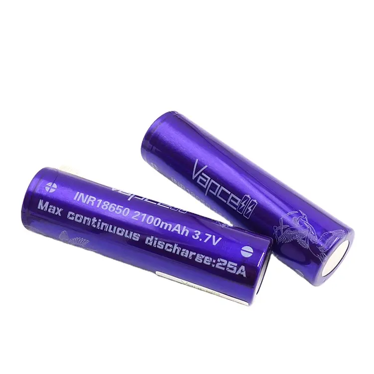 Great power Vapcell INR18650 2100mah 25A li-ion rechargeable battery for mechanical mod