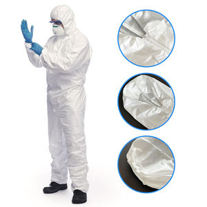 Atacado de Alta Qualidade <span class=keywords><strong>Tyvek</strong></span> 500 Xpert Coverall Descartável Dupont Microporosa Tipo 6 Macacão Descartável Protegendo Roupas - Product Image 3